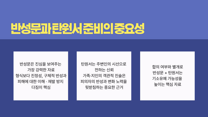 강제추행 반성문